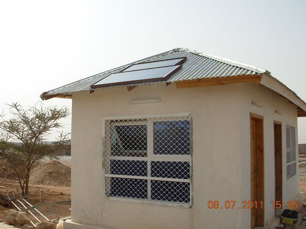 Solar System installation at a Somaliland guardhouse  - 2011